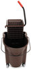 A Picture of product RCP-758088BN Rubbermaid® Commercial WaveBrake® Bucket/Wringer Combos,  Brown