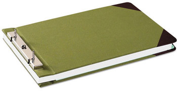 Wilson Jones® Canvas Sectional Storage Post Binder,  3" Cap, 8 1/2 x 14, Green