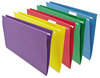 A Picture of product UNV-14118 Universal® Deluxe Bright Color Hanging File Folders Letter Size, 1/5-Cut Tabs, Red, 25/Box