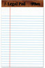 A Picture of product TOP-7500 TOPS™ The Legal Pad™ Ruled Perforated Pads,  5 x 8, White, 50 Sheets, Dozen