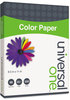 A Picture of product UNV-11202 Universal® Deluxe Colored Paper 20 lb Bond Weight, 8.5 x 11, Blue, 500/Ream