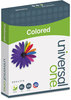 A Picture of product UNV-11202 Universal® Deluxe Colored Paper 20 lb Bond Weight, 8.5 x 11, Blue, 500/Ream