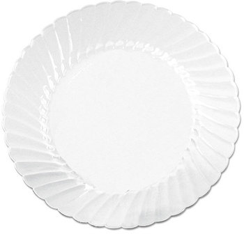 WNA Classicware® Plastic Dinnerware,  Plastic, 10.25 in, Clear, 12/Bag, 12 Bag/Carton