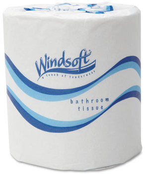 Windsoft® Embossed Bath Tissue,  2-Ply, 500 Sheets/Roll, 48 Rolls/Carton
