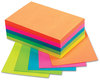 A Picture of product TOP-99622 TOPS™ Fluorescent Color Memo Sheets,  20 lb, 4 x 6, Assorted, 500 Sheets/Pack