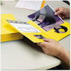 A Picture of product SMD-87862 Smead™ Two-Pocket Folders Folder, Textured Paper, 100-Sheet Capacity, 11 x 8.5, Yellow, 25/Box