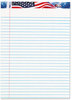 A Picture of product TOP-75140 TOPS™ American Pride™ Writing Pad,  Legal/Wide, 8 1/2 x 11 3/4, White, 50 Sheets, Dozen