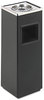 A Picture of product SAF-9696BL Safco® Square Ash 'N' Trash Sandless Urn,  Square, Stainless Steel, 3gal, Black/Chrome