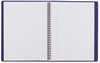 A Picture of product RED-B4182 Blueline® Duraflex Poly Notebook,  8 1/2 x 11, Ruled, Twin Wire Binding, Blue Cover, 80 Sheets