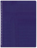 A Picture of product RED-B4182 Blueline® Duraflex Poly Notebook,  8 1/2 x 11, Ruled, Twin Wire Binding, Blue Cover, 80 Sheets