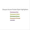 A Picture of product SAN-27025 Sharpie® Pocket Style Highlighters,  Chisel Tip, Fluorescent Yellow, Dozen