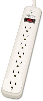 Tripp Lite Protect It!™ Seven-Outlet Surge Suppressor,  7 Outlets, 25 ft Cord, 1080 Joules, White