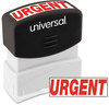 A Picture of product UNV-10070 Universal® Pre-Inked One-Color Stamp Message URGENT, Red