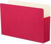 A Picture of product SMD-74231 Smead™ Colored File Pockets 3.5" Expansion, Legal Size, Red