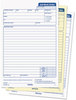 A Picture of product TOP-3868 TOPS™ Job Work Order,  5 1/2 x 8 1/2, Three-Part Carbonless, 50 Forms