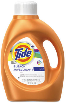 Tide® Plus Bleach Alternative Liquid Laundry Detergent,  Original Scent, 92 oz, 4/Ctn