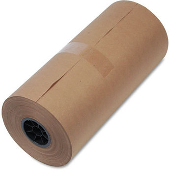 United Facility Supply High-Volume Wrapping Paper Rolls,  40lb, 18"w, 900'l, BN, 1/Pack
