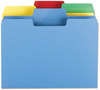 A Picture of product SMD-10480 Smead™ Erasable SuperTab® File Folders 1/3-Cut Tabs: Assorted, Letter Size, 0.75" Expansion, Colors, 24/Pack