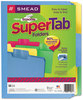 A Picture of product SMD-10480 Smead™ Erasable SuperTab® File Folders 1/3-Cut Tabs: Assorted, Letter Size, 0.75" Expansion, Colors, 24/Pack