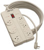 A Picture of product TRP-TLP825 Tripp Lite Protect It!™ Eight-Outlet Surge Suppressor,  8 Outlets, 25 ft Cord, 1440 Joules, White