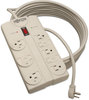 A Picture of product TRP-TLP825 Tripp Lite Protect It!™ Eight-Outlet Surge Suppressor,  8 Outlets, 25 ft Cord, 1440 Joules, White