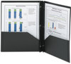 A Picture of product SMD-87725 Smead™ Poly Two-Pocket Folder with Fasteners 180-Sheet Capacity, 11 x 8.5, Black, 25/Box