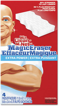 Mr. Clean® Magic Eraser Extra Power,  4 3/5" x 2 2/5", 4/Box 8Box/CS