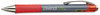 A Picture of product UNV-39712 Universal™ Comfort Grip® Retractable Gel Ink Roller Ball Pen Medium 0.7 mm, Red Gray/Red/Silver Barrel, Dozen