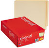 A Picture of product UNV-13330 Universal® Deluxe Reinforced End Tab Folders Straight Tabs, Letter Size, 0.75" Expansion, Manila, 100/Box