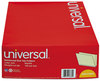 A Picture of product UNV-13330 Universal® Deluxe Reinforced End Tab Folders Straight Tabs, Letter Size, 0.75" Expansion, Manila, 100/Box