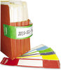 A Picture of product TAB-68801 Tabbies® File Pocket Handles, 9-5/8 x 2, Yellow/White, 48/Pack