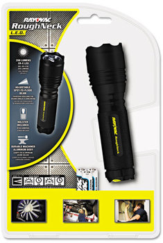 Rayovac® LED Aluminum Flashlight,  3 AAA, Black