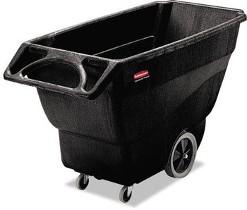 Rubbermaid® Commercial Utility Duty Structural Foam Tilt Truck with 600 lb Capacity. 64.50 X 30.25 X 38.00 in. Black.