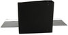 A Picture of product UNV-20714 Universal® Deluxe Non-View D-Ring Binder with Label Holder 3 Rings, 5" Capacity, 11 x 8.5, Black