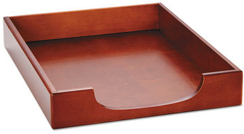 Rolodex™ Wood Tones™ Desk Tray,  Wood, Mahogany