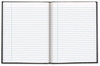 A Picture of product RED-A7BLK Blueline® Executive Notebook,  College/Margin Rule, 9 1/4 x 7 1/4, White, 150 Sheets