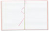 A Picture of product RED-A7BLK Blueline® Executive Notebook,  College/Margin Rule, 9 1/4 x 7 1/4, White, 150 Sheets