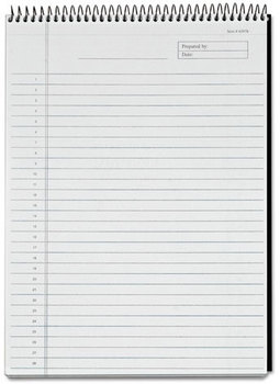 TOPS™ Docket™ Diamond Top-Wire Ruled Planning Pad,  Legal/Wide, 8 1/2 x 11 3/4, White, 60 SH