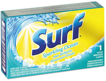 Surf® Sparkling Ocean Powder Detergent - Vend Pack,  1 load Vending Machines Packets, 100/Carton