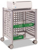 A Picture of product VRT-VF52004 Vertiflex™ Deskside Machine Stand,  Two-Shelf, 21 1/2w x 17 7/8d x 27h, Matte Gray