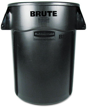 Rubbermaid® Commercial Vented Round Brute® Container,  Round, 44 gal, Black