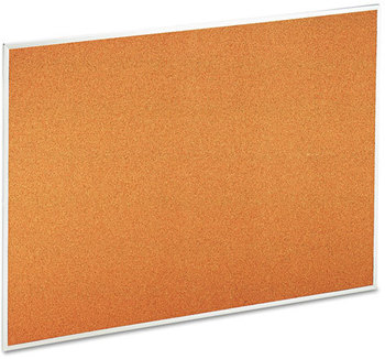 Universal® Cork Bulletin Board 48 x 36, Tan Surface, Aluminum Frame