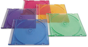 Verbatim® Slim Cases,  Assorted Colors, 50/Pack