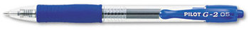 Pilot® G2 Premium Retractable Gel Ink Pen,  Refillable, Blue Ink, .5mm, Dozen
