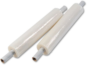 Universal® Stretch Film with Preattached Handles 20" x 1,000 ft, 20 mic (80-Gauge), Clear, 4/Carton