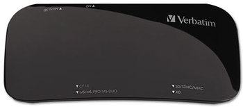 Verbatim® USB 2.0 Universal Card Reader,  USB 2.0, Black, Windows/Mac