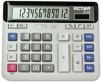 Victor® 2140 Desktop Business Calculator,  12-Digit LCD