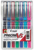 A Picture of product PIL-26015 Pilot® Precise® V5 Roller Ball Stick Pen,  Precision Point, Assorted Ink, .5mm, 7/Pack