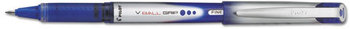 Pilot® VBall® Grip Liquid Ink Roller Ball Stick Pen,  Blue Ink, .7mm, Dozen