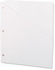 A Picture of product UNV-61687 Universal® Slash-Cut Pockets for Three-Ring Binders Jacket, Letter, 11 Pt., 9.75 x 11.75, White, 10/Pack